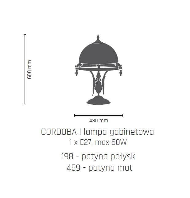 Настільна лампа Amplex CORDOBA I 198 (8194) фото