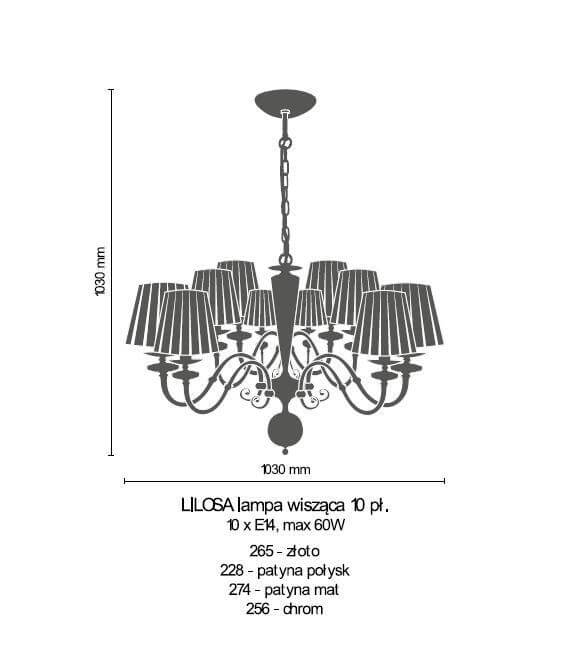 Люстра Amplex LILOSA 274 (8686)