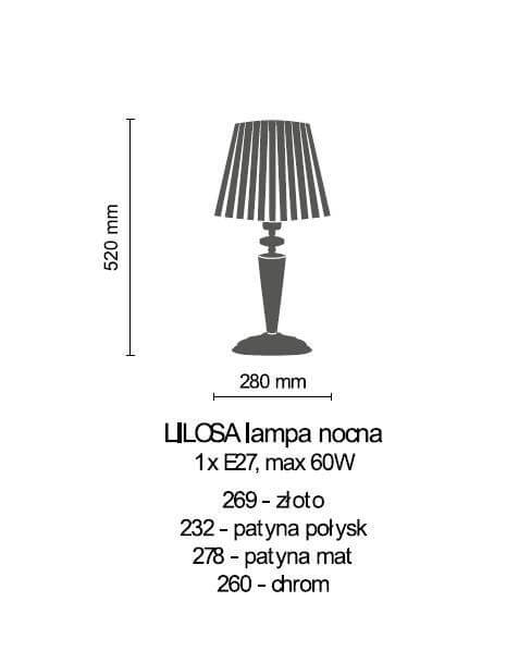 Настільна лампа Amplex LILOSA 278 (8694)