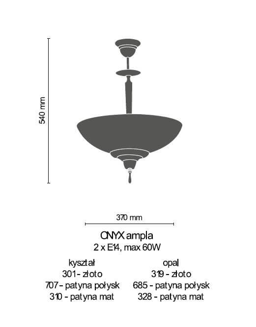 Люстра Amplex ONYX 319 (8737)
