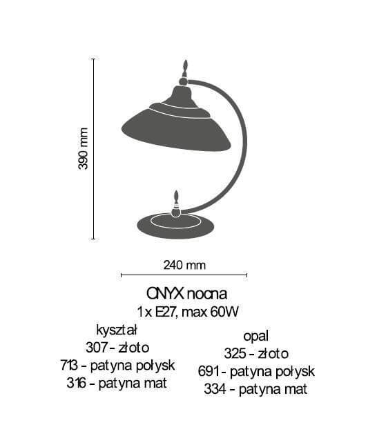 Настільна лампа Amplex ONYX 691 (8792) фото