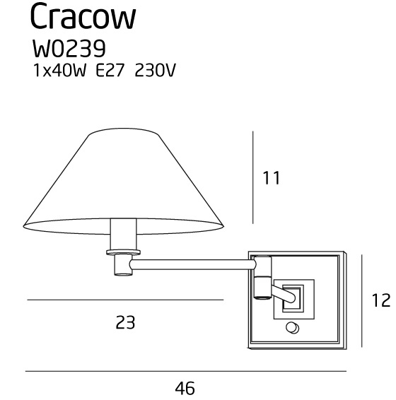 Бра MAXlight CRACOW W0239