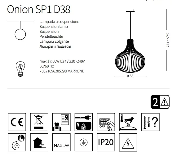 Люстра Ideal Lux ONION 205298